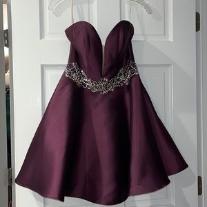 Strapless vintage prom dress